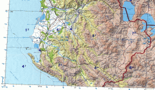 Kort (geografi)-Albanien-topographical_map_of_albania.jpg
