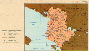 Kort (geografi)-Albanien-albania-map.jpg