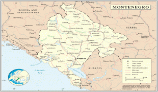 Карта (мапа)-Црна Гора-Montenegro_Map.png