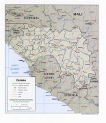 Kaart (cartografie)-Guinee-Guinea_Map.jpg