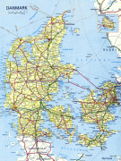 Географическая карта-Дания-Dan
