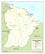 Географическая карта-Французская Гвиана-French_Guiana_Political_Map_2.jpg