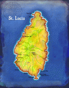 Географическая карта-Сент-Люсия-st_lucia_map.jpg