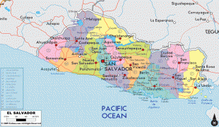 Žemėlapis-Salvadoras-political-map-of-El-Salvado.gif