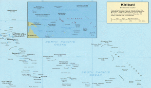 Kaart (cartografie)-Kiribati-Kiribati_map_LOC.jpg
