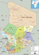 Ģeogrāfiskā karte-Čada-political-map-of-Chad.gif