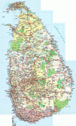 Kaart (cartografie)-Sri Lanka-Sri-Lanka-Tourist-Map.jpg