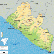 Žemėlapis-Liberija-Liberia-physical-map.gif