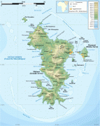 Kaart (cartografie)-Mayotte-Mayotte_topographic_map-fr.png
