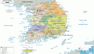 지도-대한민국-political-map-of-South-Kore.gif