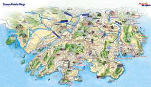 Карта-Южна Корея-pusan-tourist-map.jpg