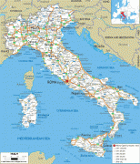 Karte (Kartografie)-Italien-Italian-road-map.gif