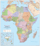 Kort (geografi)-Afrika-high_resolution_detailed_political_and_relief_map_of_africa.jpg