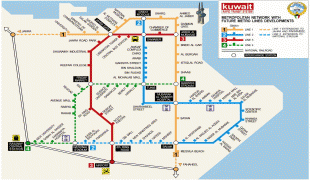 Географическая карта-Кувейт-Kuwait-City-Metro-Map.jpg