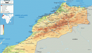 Bản đồ-Maroc-Morocco-physical-map.gif