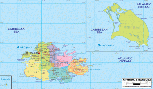 Mappa-Antigua e Barbuda-political-map-of-Antigua.gif