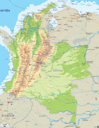 Географическая карта-Колумбия-Colmbia-physical-map.gif