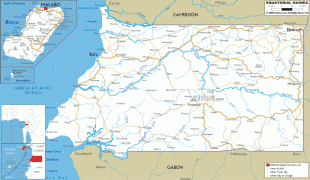 Kaart (cartografie)-Guinee-Equatorial-Guinea-road-map.gif
