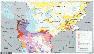 Kaart (cartografie)-Turkmenistan-Musulmanes-en-Armenia-Iran-Turkmenistan-Uzbekistan-Tayikistan-Kirguistan-Azerbaiyan-y-Azerbaiyan-5351.jpg