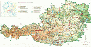 Географічна карта-Австрія-road_map_of_austria.jpg