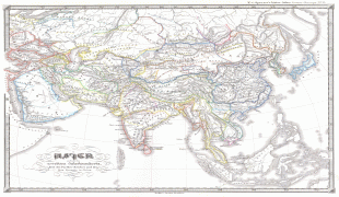 Kaart (kartograafia)-Aasia-1855_Spruner_Map_of_Asia_at_the_end_of_the_2nd_Century_(_Han_China_)_-_Geographicus_-_AsienZweiten-spruneri-1855.jpg