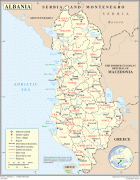 Kaart (kartograafia)-Albaania-Albania_Political_Map_2004_UN.jpg