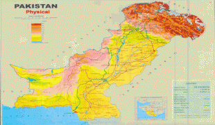 Kaart (cartografie)-Pakistan-PAK_Physical.jpg