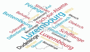 Karte (Kartografie)-Luxemburg-8927779-luxembourg-map-and-words-cloud-with-larger-cities.jpg