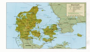 Географическая карта-Дания-relief_and_administrative_map_of_denmark.jpg