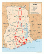Kaart (cartografie)-Ghana-ghana_map.png