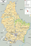 Karte (Kartografie)-Luxemburg-physical-map-of-Luxembourg.gif