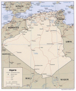 Kaart (kartograafia)-Alžeeria-algeria_pol01.jpg