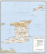 Žemėlapis-Trinidadas ir Tobagas-Trinidad_Tobago_Shaded_Relief_Map_2.gif