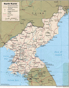 Kaart (cartografie)-Noord-Korea-north_korea.jpg