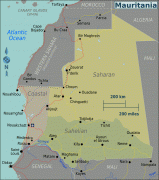 Kort (geografi)-Mauretanien-Mauritania_Regions_map.png