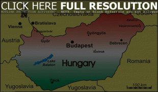 Karte (Kartografie)-Ungarn-Hungary-Map.jpg