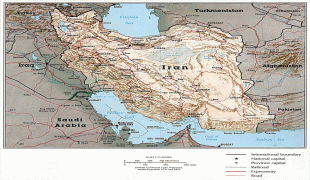 Kaart (cartografie)-Iran-iran.jpg