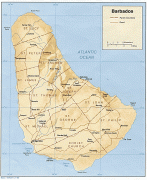 Географическая карта-Барбадос-barbados.gif