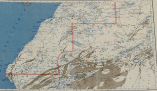 Žemėlapis-Vakarų Sachara-Western-Sahara-and-Northern-Mauritania-Map-1958.jpg