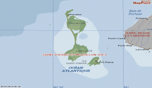Географическая карта-Сен-Пьер и Микелон-St-Pierre-and-Miquelon-Map.gif