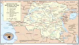 Kaart (cartografie)-Congo-Brazzaville-Democratic-Republic-of-Congo-Map.jpg