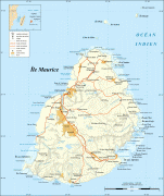 Kaart (kartograafia)-Mauritius-Mauritius_Island_map-fr.jpg