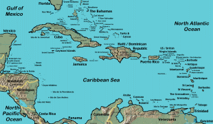 Географическая карта-Мартиника-Caribbean_Islands_Locator_Map.png