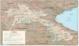 Kaart (cartografie)-Laos-laos_physio-2003.jpg
